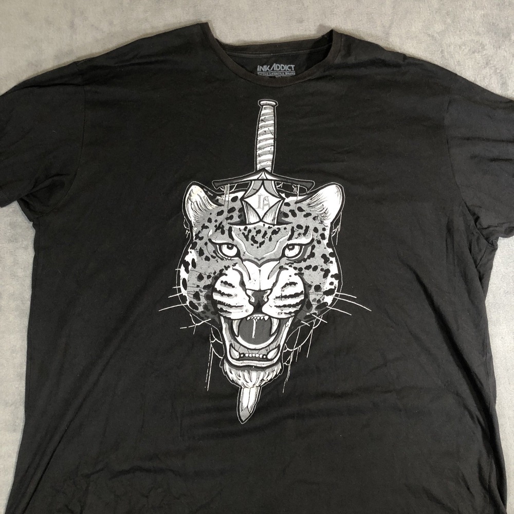 Men's Ink Addict 3XL Black Travis Brown t-shirt Preowned